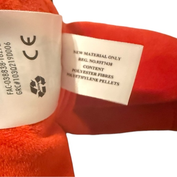 Disney Store Mickey Mouse Valentine Plush Red White Sweater Hearts Plush - Picture 10 of 10